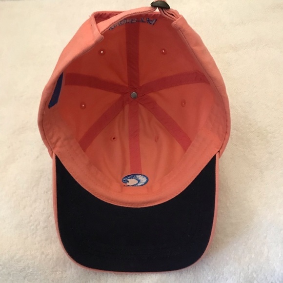 Costa "C" for Costa Rica Adjustable Light Orange Cotton Travel Baseball Cap - Picture 6 of 14